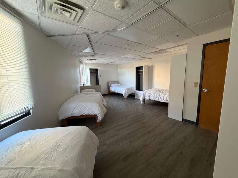 Shared detox room with multiple beds