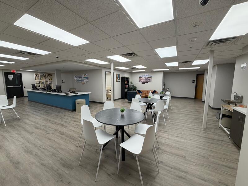 Pathway detox front desk and waiting area